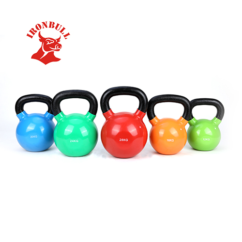 100576 Cast iron vinyl kettlebell