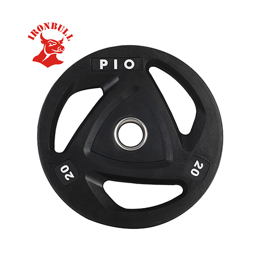 IR5203 3 Grips rubber coated weight plate