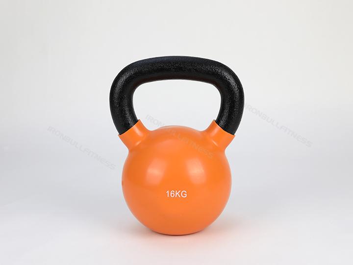 100576 Cast iron vinyl kettlebell