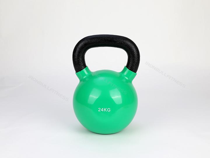 100576 Cast iron vinyl kettlebell