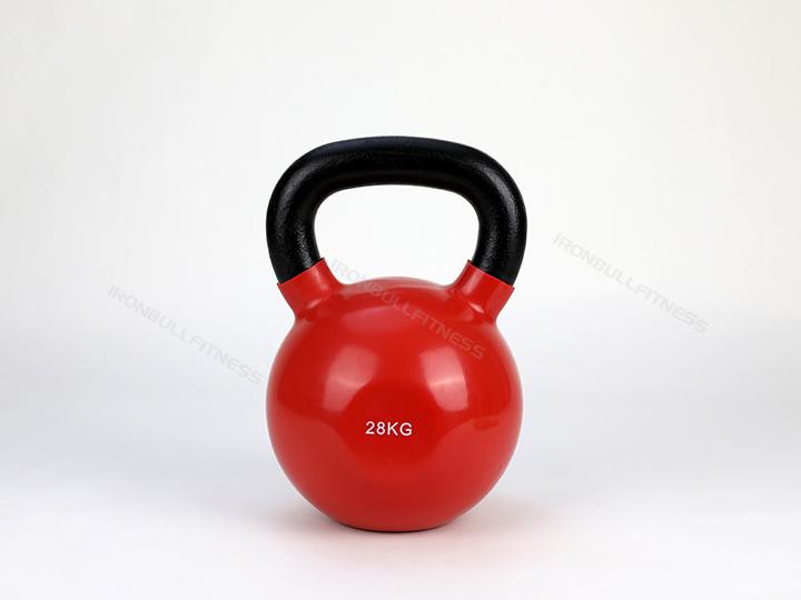 100576 Cast iron vinyl kettlebell