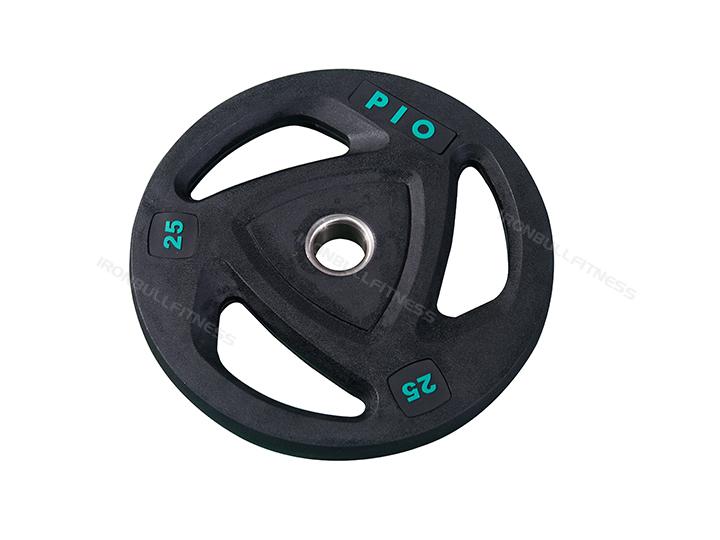 IR5203 3 Grips rubber coated weight plate