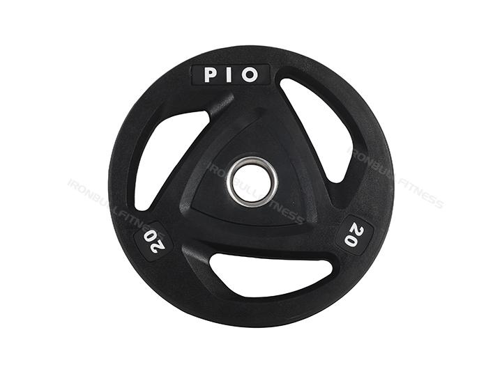 IR5203 3 Grips rubber coated weight plate