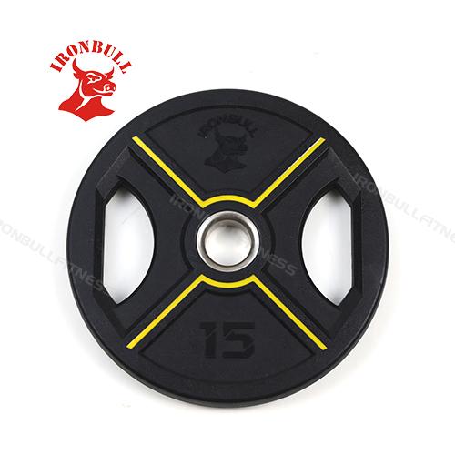 IR5209 2 Grips rubber coated weight plate