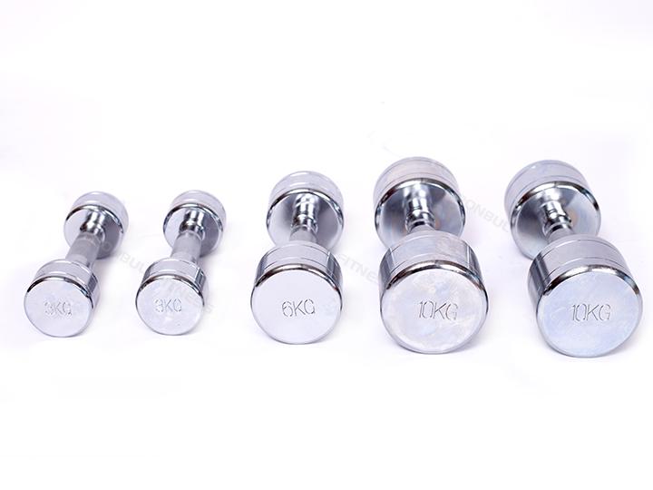 W100412 Chrome steel dumbbell