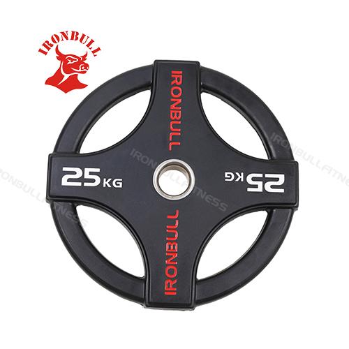 IR5206 4 grip Weight rubber plate with logo 