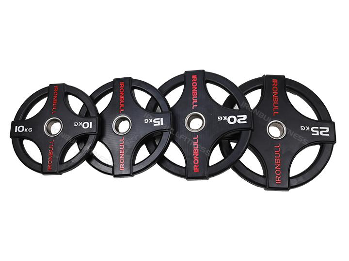 IR5206 4 grip Weight rubber plate with logo 